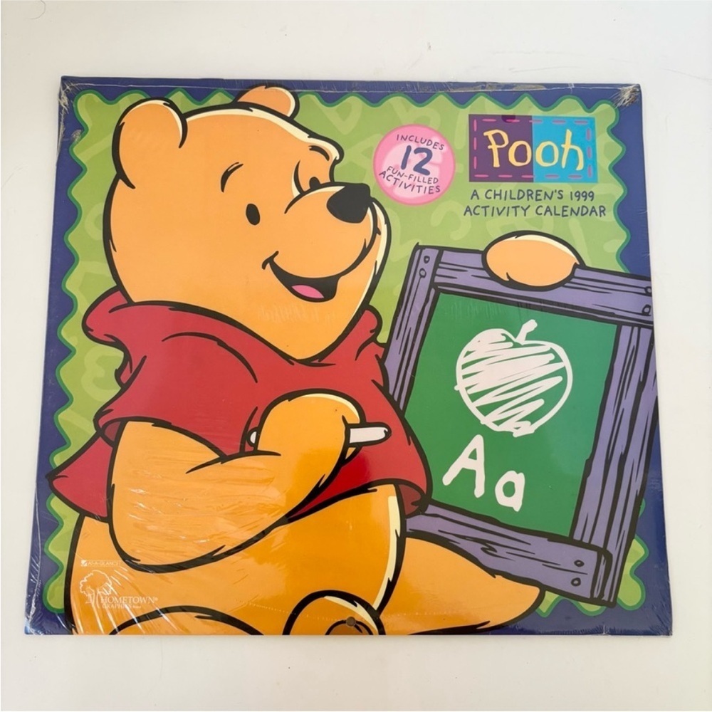 Vintage Disney Pooh Calendar Sealed 1999 Rare Collectible Classic Y2K Millennium